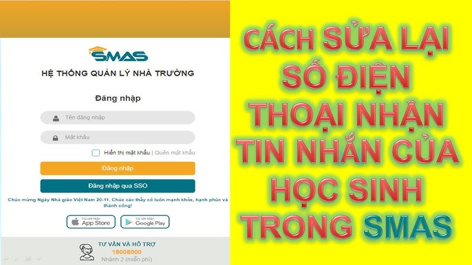 Cách sửa thông tin cá nhân trên smas