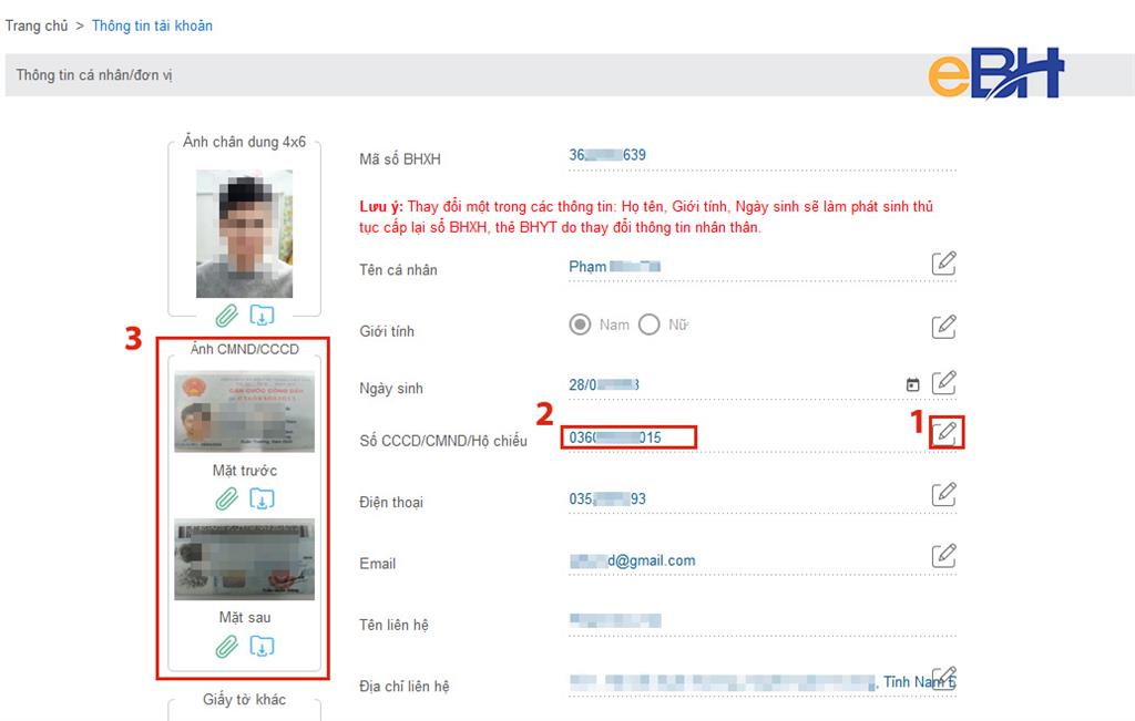 Hướng dẫn chi tiết cách sửa thông tin cá nhân trên dịch vụ công trực tuyến tại việt nam
