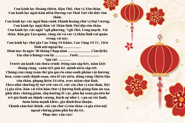 Văn khấn các ngày lễ tết trong năm: lễ nghĩa, cách cúng, và Ý nghĩa từng lễ